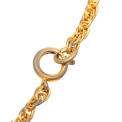シャネル ココマーク チェーン ペンダント ネックレス ゴールド メッキ ラインストーン レディース CHANEL 【中古】