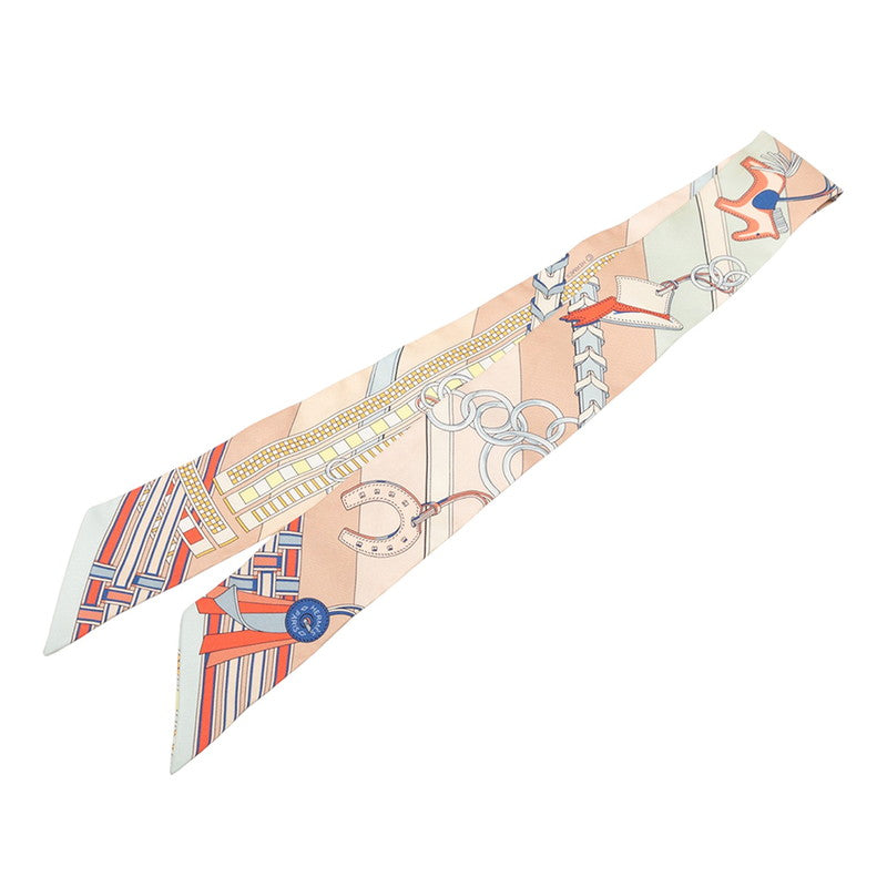 エルメス ツイリー BRIDES ET GRIS GRIS 馬勒とチャーム スカーフ マルチカラー シルク レディース HERMES 【中古】