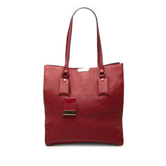 バーバリー トートバッグ ショルダーバッグ レッド レザー レディース BURBERRY 中古
