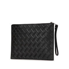 ボッテガヴェネタ エンボス イントレチャート クラッチバッグ セカンドバッグ ブラック レザー メンズ BOTTEGAVENETA 【中古】