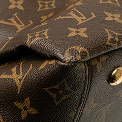 ルイ ヴィトン モノグラム パラス ハンドバッグ ショルダーバッグ 2WAY M41175 スリーズ レッド ブラウン PVC レザー レディース LOUIS VUITTON 【中古】