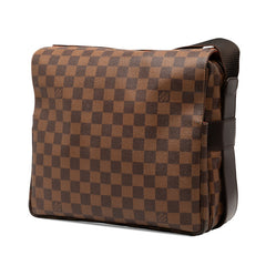 ルイ ヴィトン ダミエ ナヴィグリオ ショルダーバッグ N45255 ブラウン PVC レザー レディース LOUIS VUITTON 【中古】