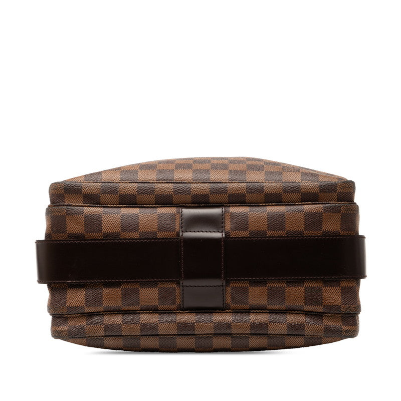 ルイ ヴィトン ダミエ ナヴィグリオ ショルダーバッグ N45255 ブラウン PVC レザー レディース LOUIS VUITTON 【中古】