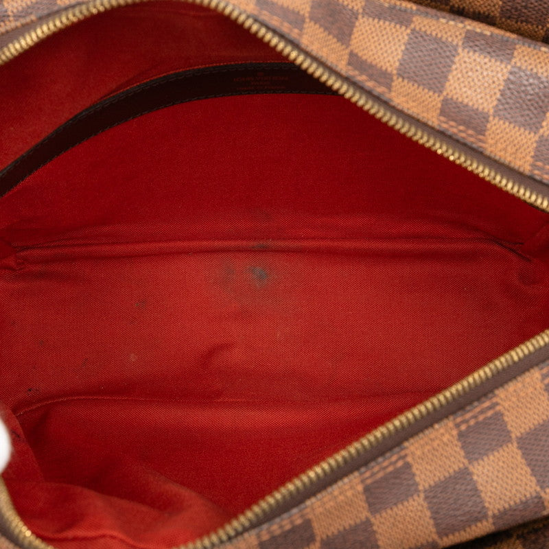 ルイ ヴィトン ダミエ ナヴィグリオ ショルダーバッグ N45255 ブラウン PVC レザー レディース LOUIS VUITTON 【中古】