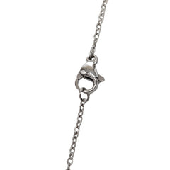 エルメス カージュドアッシュ Hキューブ ペンダント ネックレス シルバー オレンジ メタル レディース HERMES 【中古】