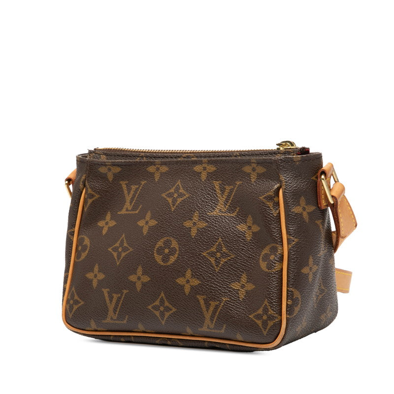 ルイ ヴィトン モノグラム ヴィバシテPM 斜め掛け ショルダーバッグ M51165 ブラウン PVC レザー レディース LOUIS VUITTON 【中古】