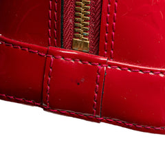 ルイ ヴィトン モノグラム ヴェルニ アルマBB ハンドバッグ ショルダーバッグ 2WAY M91606 ポムダムール レッド パテントレザー レディース LOUIS VUITTON 【中古】