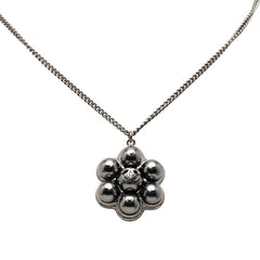 シャネル ココマーク ペンダントネックレス シルバー メタル レディース CHANEL 【中古】