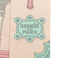 エルメス ツイリー MERVEILLEUSES LANTERNES メルヴェイユーズ ランタン スカーフ ベージュ イエロー マルチカラー シルク レディース HERMES 【中古】