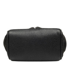 グッチ バンブー ハンドバッグ ショルダーバッグ 2WAY 007 1793 0238 ブラック スウェード レザー レディース GUCCI 中古