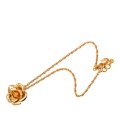 シャネル ココマーク カメリア ネックレス 99P ゴールド メッキ レディース CHANEL 【中古】