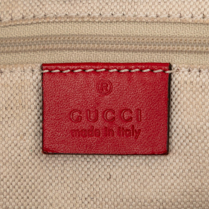 グッチ GGキャンバス スーキー トートバッグ 211944 ベージュ レッド キャンバス レザー レディース GUCCI 【中古】