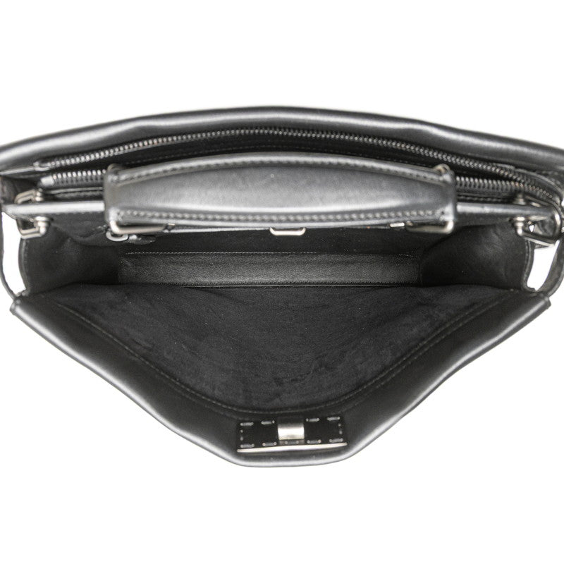 フェンディ セレリア ピーカブー フィット ビジネスバッグ ショルダーバッグ 2WAY 7VA406 ブラック レザー メンズ FENDI 【中古】
