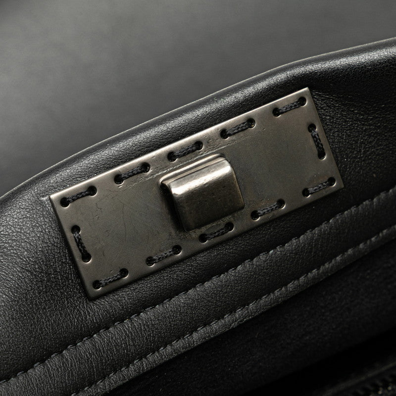フェンディ セレリア ピーカブー フィット ビジネスバッグ ショルダーバッグ 2WAY 7VA406 ブラック レザー メンズ FENDI 【中古】