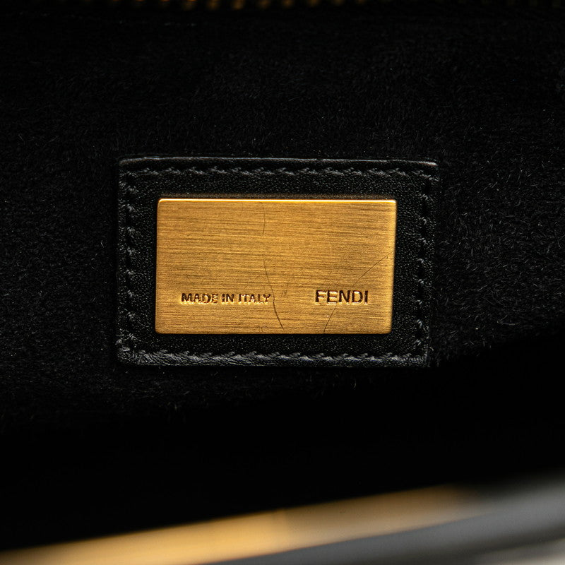 フェンディ ピーカブー ハンドバッグ ショルダーバッグ 2WAY 8BN226 ブラック レザー レディース FENDI 【中古】