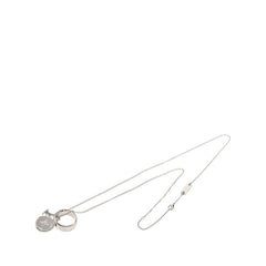 ルイ ヴィトン リングネックレス モノグラム チェーン ペンダント ネックレス M62485 シルバー メタル レディース LOUIS VUITTON 中古