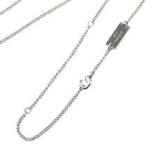 ルイ ヴィトン リングネックレス モノグラム チェーン ペンダント ネックレス M62485 シルバー メタル レディース LOUIS VUITTON 中古