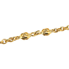 シャネル ヴィンテージ ココマーク トルネード 渦巻 モチーフ ネックレス ゴールド メッキ レディース CHANEL 【中古】