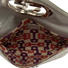 グッチ グッチシマ タッセル ハンドバッグ 167733 シルバー レザー レディース GUCCI 【中古】