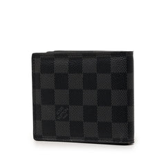 ルイ ヴィトン ダミエ グラフィット ポルトフォイユ アメリゴ NM 二つ折り財布 N60053 ブラック PVC レザー メンズ LOUIS VUITTON 【中古】