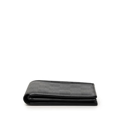 ルイ ヴィトン ダミエ グラフィット ポルトフォイユ アメリゴ NM 二つ折り財布 N60053 ブラック PVC レザー メンズ LOUIS VUITTON 【中古】