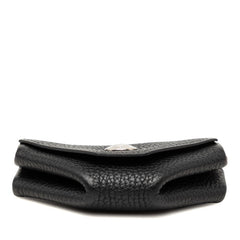 エルメス ルヴァンキャトル コインケース 小銭入れ ブラック シルバー金具 シェーブル レディース HERMES 【中古】