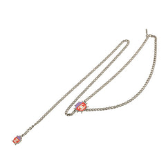 シャネル ココマーク てんとう虫 テントウムシ ベルト シルバー レッド パープル メタル レディース CHANEL 【中古】