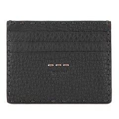 フェンディ カードケース ブラック レザー メンズ FENDI 【中古】