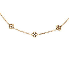 ルイ ヴィトン モノグラム フラワーフル チェーン ネックレス M68125 ゴールド メッキ レディース LOUIS VUITTON 【中古】