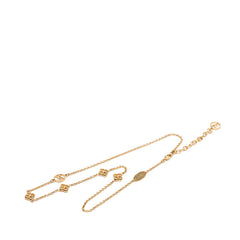 ルイ ヴィトン モノグラム フラワーフル チェーン ネックレス M68125 ゴールド メッキ レディース LOUIS VUITTON 【中古】