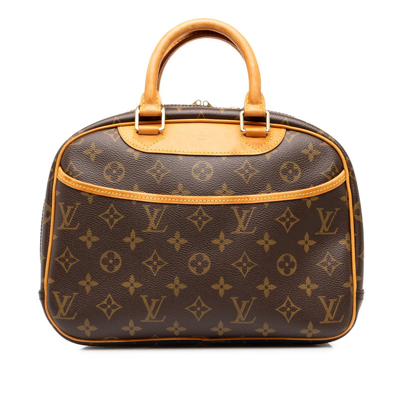 ルイ ヴィトン モノグラム トゥルーヴィル ハンドバッグ M42228 ブラウン PVC レザー レディース LOUIS VUITTON 中古
