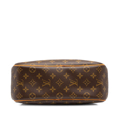 ルイ ヴィトン モノグラム トゥルーヴィル ハンドバッグ M42228 ブラウン PVC レザー レディース LOUIS VUITTON 中古