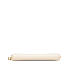 プラダ ロゴ 長財布 ベージュ サフィアーノレザー レディース PRADA 【中古】