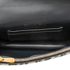 ディオール オブリーク ボディバッグ ウエストバッグ ベージュ ネイビー キャンバス レザー レディース Dior 【中古】