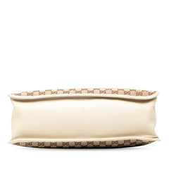 グッチ GGキャンバス ホースビット1955 トートバッグ ショルダーバッグ 623694 ベージュ ホワイト キャンバス レザー レディース GUCCI 【中古】