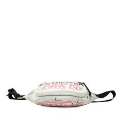 バレンシアガ グラフィティ エクスプローラー ボディバッグ ウエストバッグ 529550 ホワイト レザー レディース BALENCIAGA 【中古】
