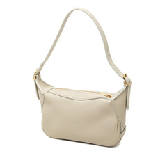 セリーヌ ミニ ロミー ワンショルダーバッグ ハンドバッグ アイボリー グレー系 レザー レディース CELINE 中古