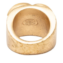 シャネル ココマーク リング 指輪 01C ゴールド メッキ レディース CHANEL 【中古】