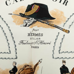 エルメス カレ90 CADRE NOIR カレドノワール スカーフ 大判 マルチカラー シルク レディース HERMES 中古