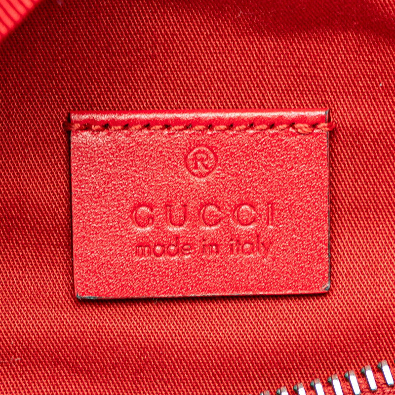 グッチ チルドレンズ GGロゴ 星 スター ボディバッグ ウエストバッグ 502095 レッド キャンバス レザー レディース GUCCI 【中古】