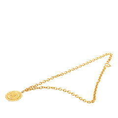 シャネル ココマーク ライオン モチーフ ロングネックレス ゴールド メッキ レディース CHANEL 【中古】
