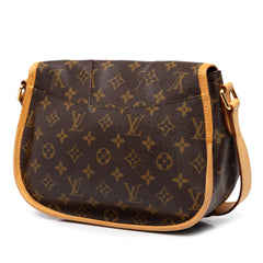 ルイ ヴィトン モノグラム メニルモンタンPM 斜め掛け ショルダーバッグ M40474 ブラウン PVC レザー レディース LOUIS VUITTON 中古