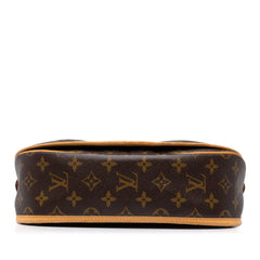 ルイ ヴィトン モノグラム メニルモンタンPM 斜め掛け ショルダーバッグ M40474 ブラウン PVC レザー レディース LOUIS VUITTON 中古