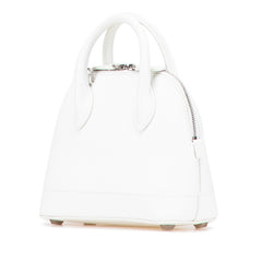 バレンシアガ ヴィル トップハンドルXXS ハンドバッグ ショルダーバッグ 2WAY ホワイト ブラック レザー レディース BALENCIAGA 【中古】