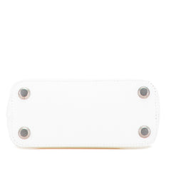 バレンシアガ ヴィル トップハンドルXXS ハンドバッグ ショルダーバッグ 2WAY ホワイト ブラック レザー レディース BALENCIAGA 【中古】