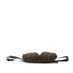 フェンディ ズッカ ボディバッグ ウエストバッグ 7VA280 ブラウン キャンバス レザー レディース FENDI 【中古】