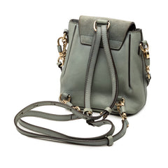 クロエ フェイ ミニ リュック バックパック ショルダーバッグ 2WAY ライトブルー レザー スウェード レディース Chloe 【中古】