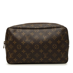 ルイ ヴィトン モノグラム トゥルース トワレット28 セカンドバッグ クラッチバッグ M47522 ブラウン PVC レディース LOUIS VUITTON 中古