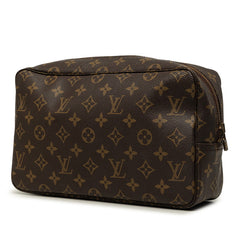 ルイ ヴィトン モノグラム トゥルース トワレット28 セカンドバッグ クラッチバッグ M47522 ブラウン PVC レディース LOUIS VUITTON 中古