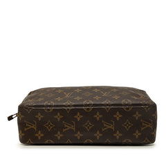 ルイ ヴィトン モノグラム トゥルース トワレット28 セカンドバッグ クラッチバッグ M47522 ブラウン PVC レディース LOUIS VUITTON 中古